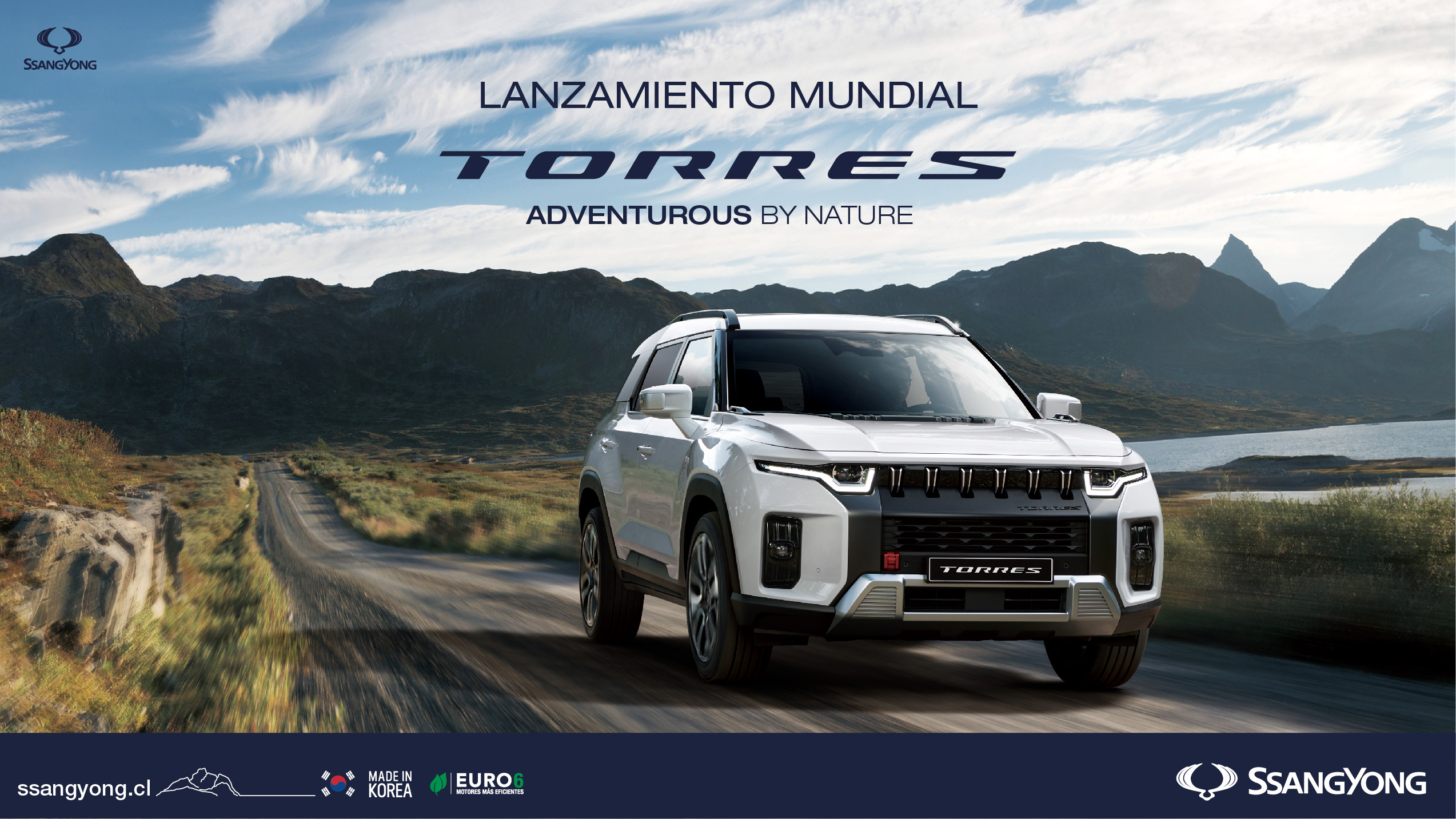 Lanzamiento Torres_Ssang Yong_Inspirado en Torres del Paine_